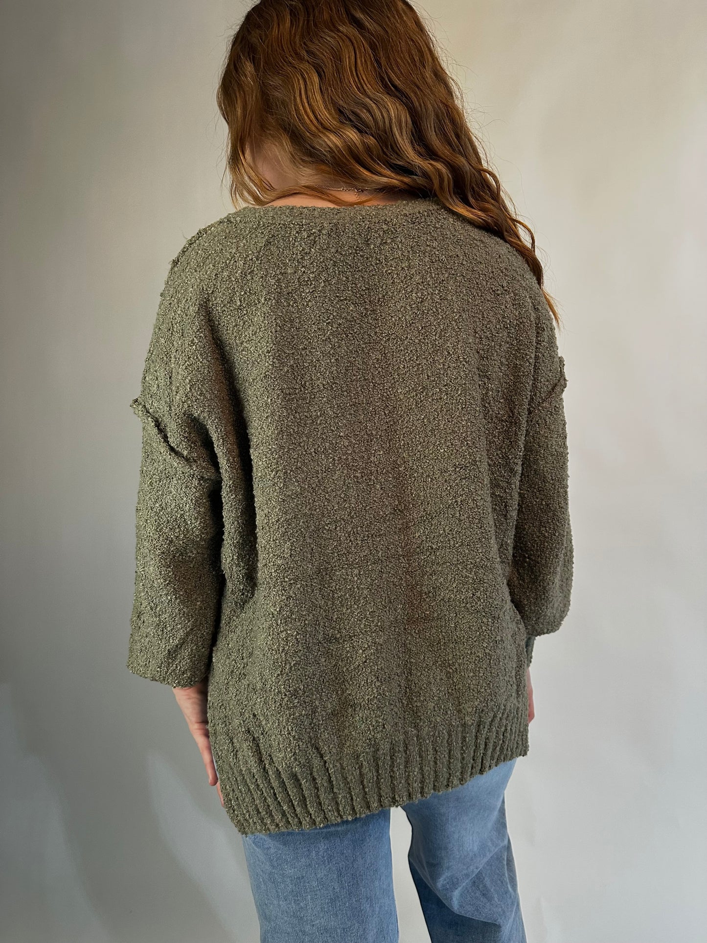 Might Be Love Tunic Sweater (Sage)