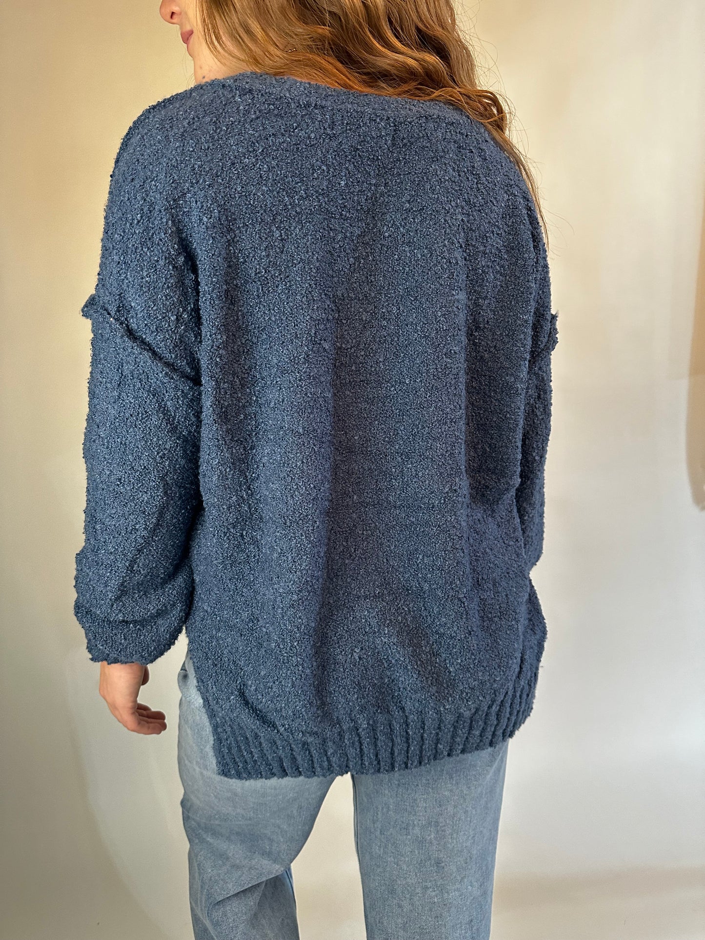 Might Be Love Tunic Sweater (Blue Grey)